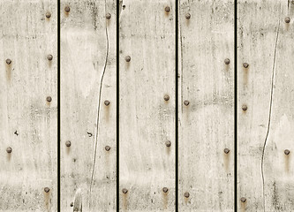 Image showing Old white wood background texture