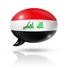 Image showing Iraqi flag speech bubble