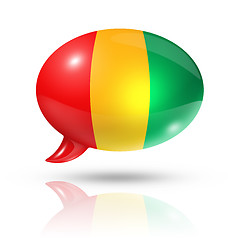 Image showing Guinean flag speech bubble