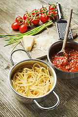 Image showing Pasta ingredients