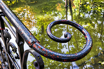 Image showing metal decorative fence 