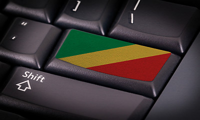 Image showing Flag on keyboard