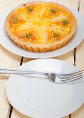 Image showing fresh pears pie dessert cake 