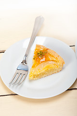 Image showing fresh pears pie dessert cake 