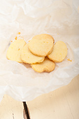 Image showing heart shaped shortbread valentine cookies