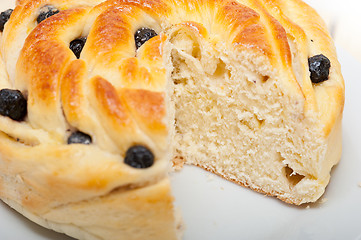 Image showing blueberry bread cake dessert 