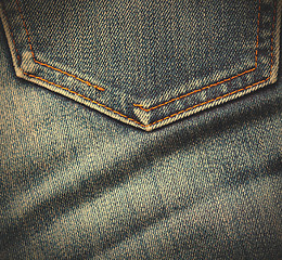 Image showing jeans pocket as envelope