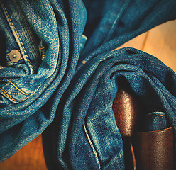 Image showing rolled up jeans