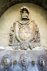 Image showing Iconic fountain on the Ramblas in Barcelona