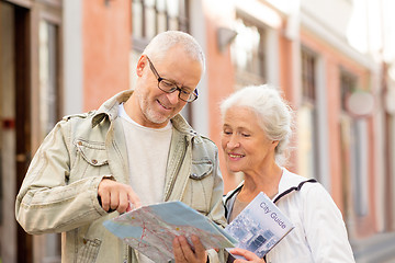 Image showing senior couple on city street