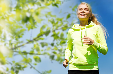 Image showing woman jogging outdoors