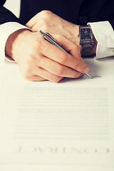 Image showing man with contract