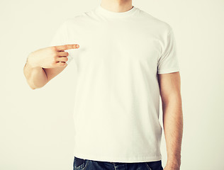 Image showing man in blank t-shirt