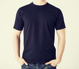 Image showing man in blank t-shirt