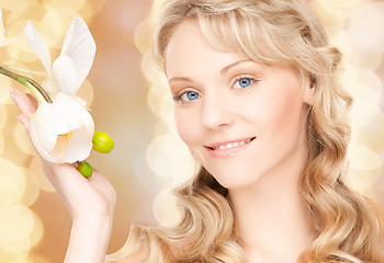 Image showing face of beautiful young woman