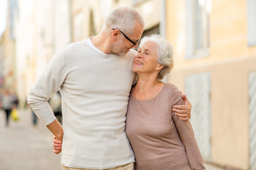 Image showing senior couple on city street