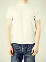 Image showing man in blank t-shirt