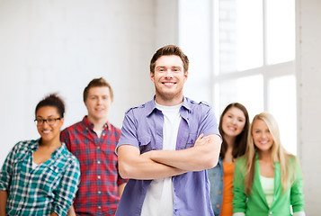 Image showing student boy at school