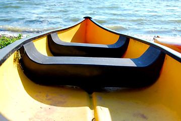 Image showing Yellow boat