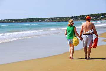 Image showing Couple beach