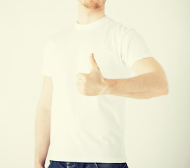 Image showing man showing thumbs up