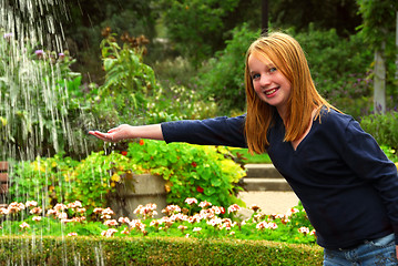 Image showing Girl fountain