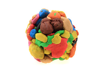 Image showing color plasticine sphere 