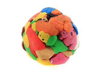 Image showing color plasticine sphere 