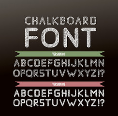 Image showing Chalk font in two variations