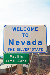 Image showing Welcome to Nevada road sign