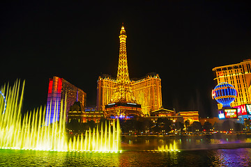 Image showing Las Vegas boulevard in the night