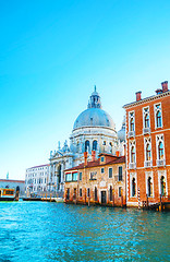 Image showing View to Basilica Di Santa Maria della Salute in Venice