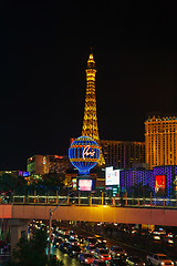 Image showing Las Vegas boulevard in the night