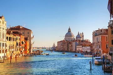 Image showing View to Basilica Di Santa Maria della Salute in Venice