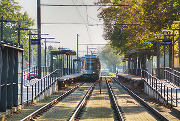 Image showing Tram on the street of Hanover