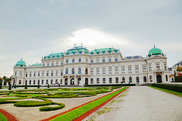 Image showing Belvedere palace in Vienna, Austria in the morning