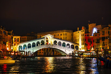 Image showing Rialto Bridge (Ponte Di Rialto) in Venice, Italy