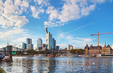 Image showing Frankfurt am Maine cityscape on a sunny day