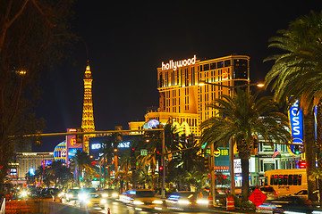 Image showing Las Vegas boulevard in the night