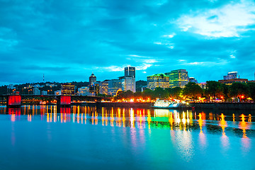 Image showing Downtown Portland cityscape