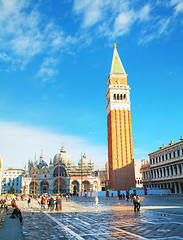 Image showing Piazza San Marco on in Venice