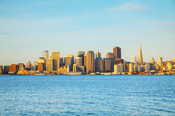 Image showing Downtown of San Francisco as seen from the bay