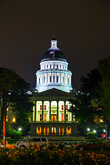 Image showing California state capitol building in Sacramento