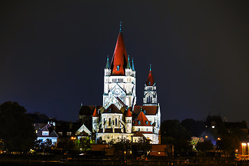 Image showing St. Francis of Assisi Church in Vienna, Austria