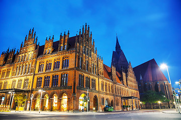 Image showing Old town hall building at Hanns Lilje Platz in Hanover