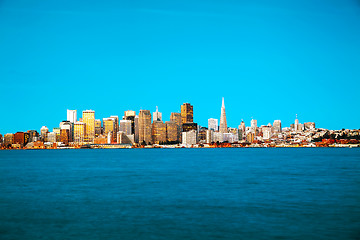 Image showing San Francisco cityscape as seen from Treasure Island