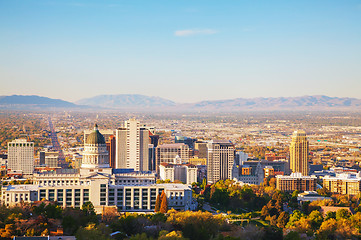 Image showing Salt Lake City panoramic overview