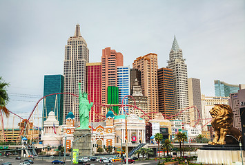 Image showing Las Vegas boulevard in the morning
