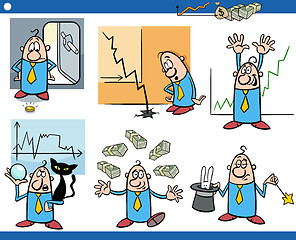 Image showing business cartoon concepts set