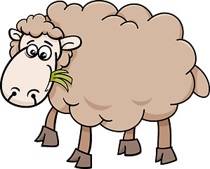 Image showing sheep farm animal cartoon illustration